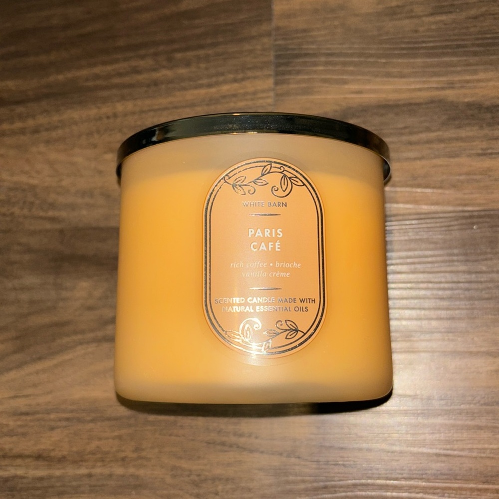 Bath & Body Works Paris Cafe 3 wick candle - NWT